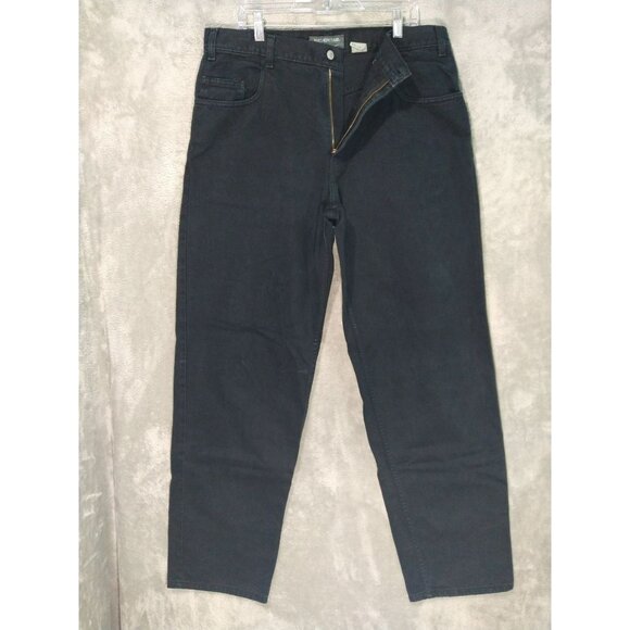 Vintage Levis Silvertab Jeans Mens 36x36 Black Denim Baggy Fit High Rise